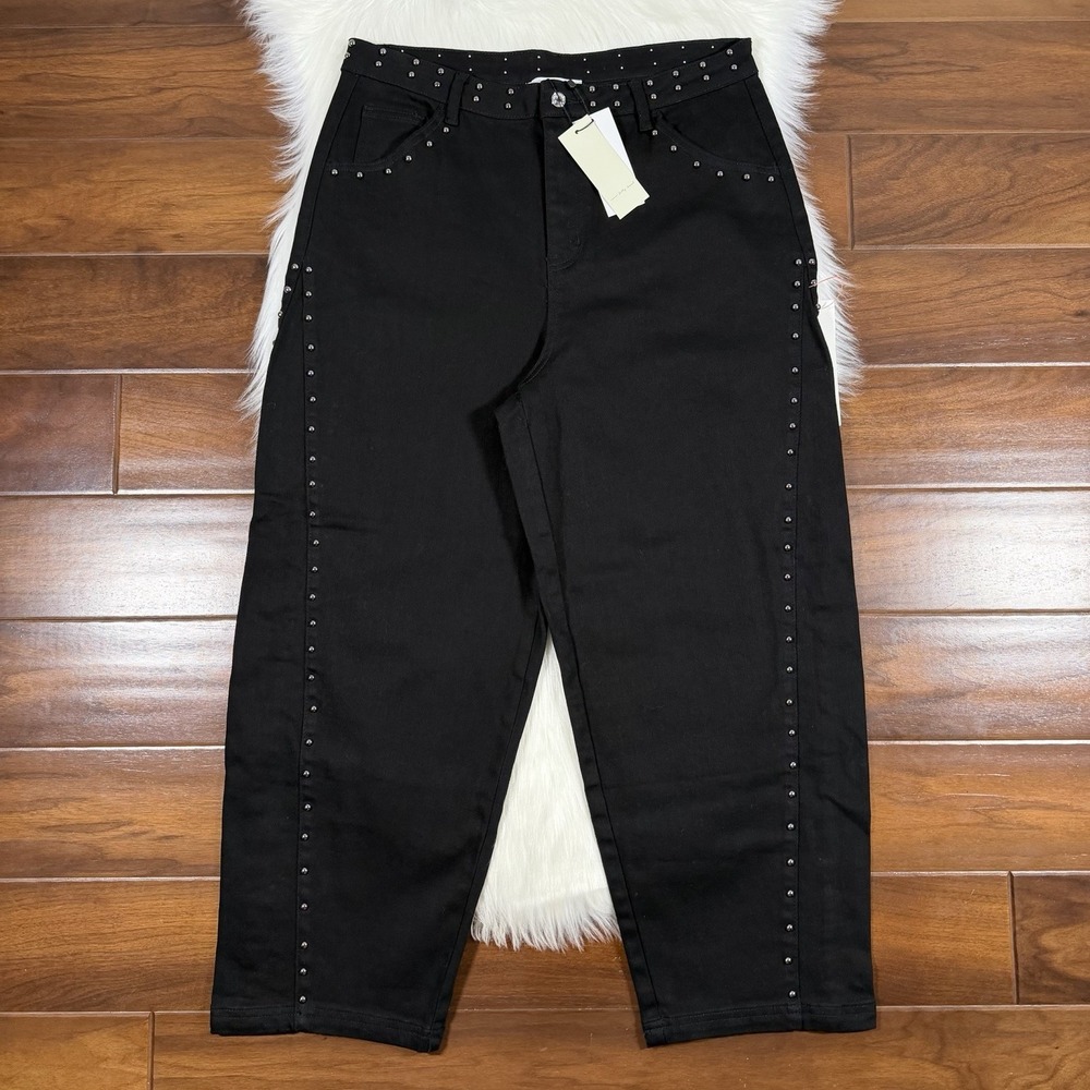 Never Fully Dressed Women's‎ Size 42 / UK 14 / US 10 Studded Barrel Denim Jeans